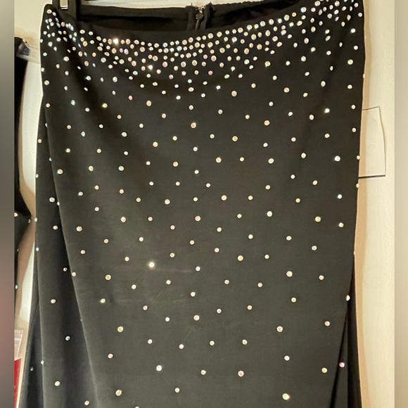 2-Piece Black with Rhinestone Formal - Picture 4 of 9